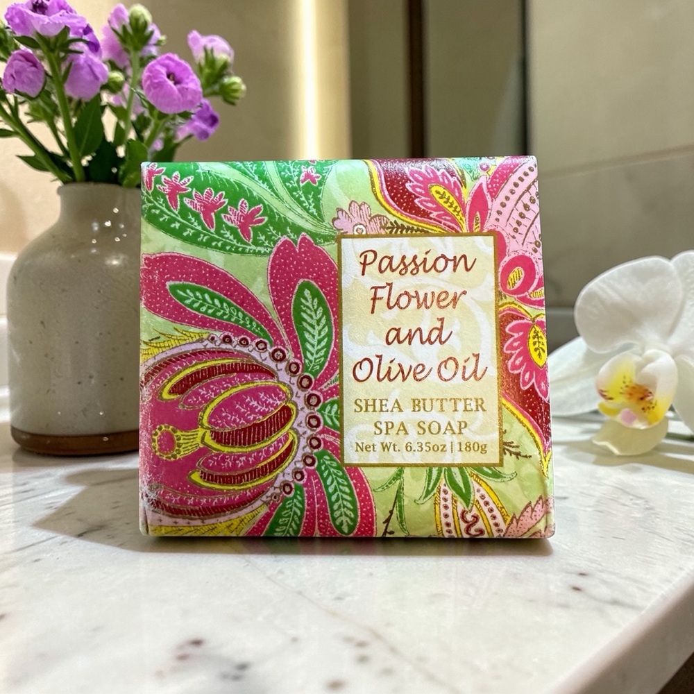 Passion Flower and Olive Oil Shea Butter Spa Soap 6.35oz